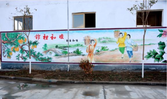 襄城乡镇文化墙 乡风文明焕发新活力